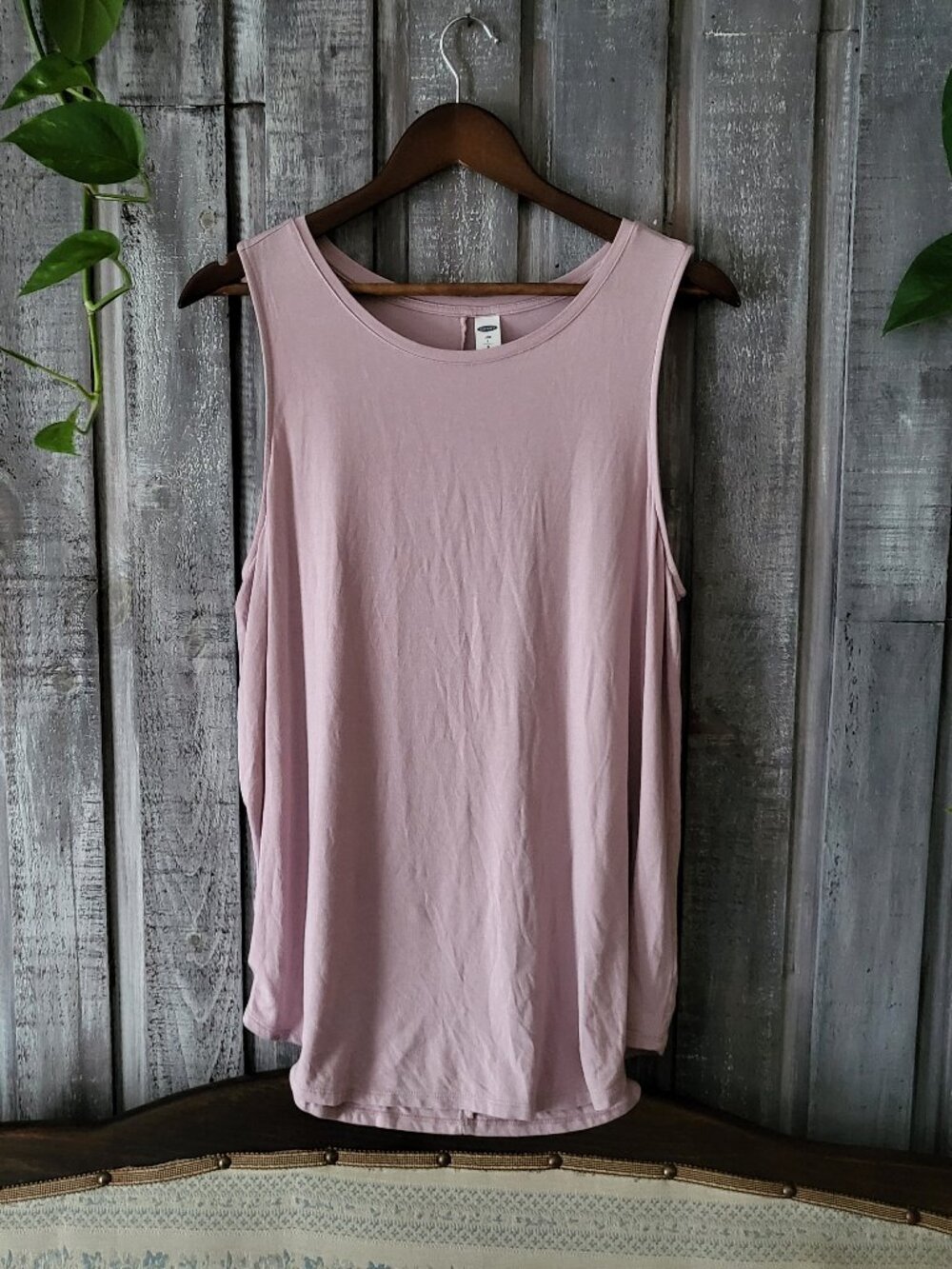 Plum Tonic Sleeveless Tank Top Shirt Large
